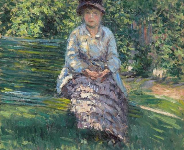 Gustave Caillebotte, Madame Renoir in the Garden at Petit Gennevilliers (Madame Renoir dans le jardin du Petit-Gennevilliers), 1891