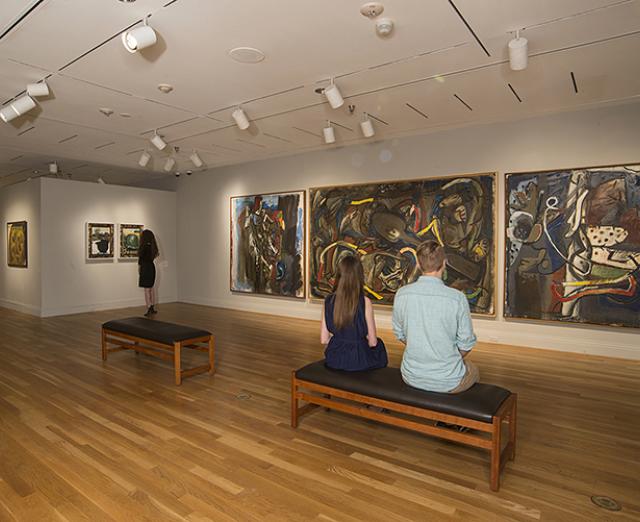 Installation view of the Markus Lüpertz exhibition at The Phillips Collection.