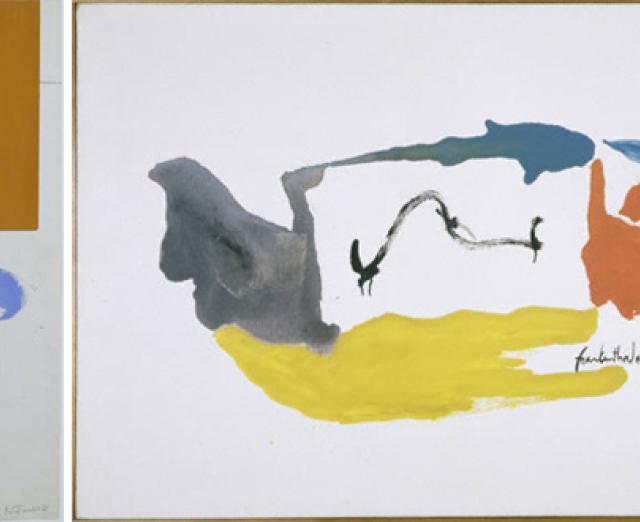 Motherwell in white and yellow ochre_Frankenthaler runningscape