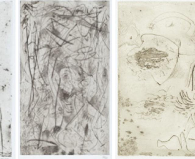 All works: Jackson Pollock, Untitled, 1944/45 (printed 1967)