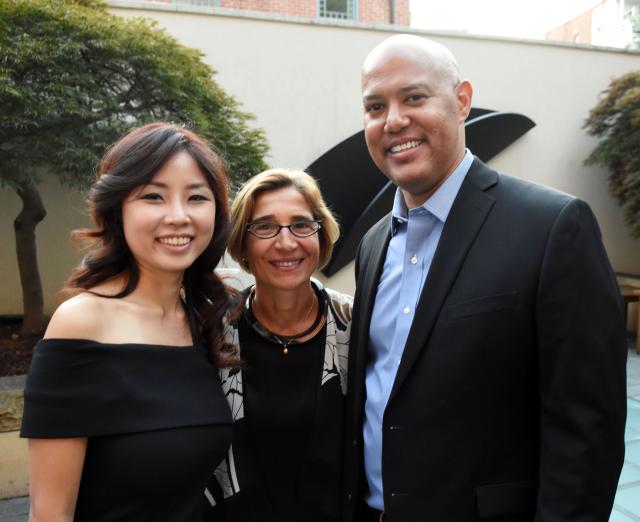 Left to right: Nara Park, Senior Curator of Modern and Contemporary Art Vesela Sretenović, and Ellington Robinson.