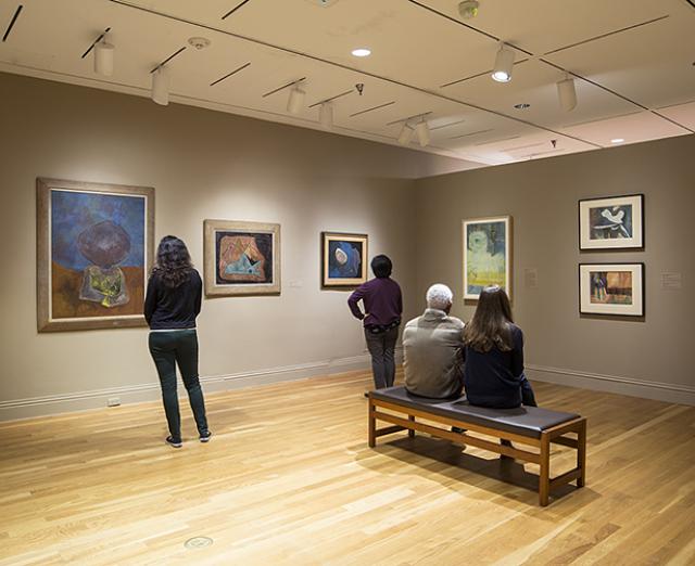 Installation view of Ten Americans: After Paul Klee.
