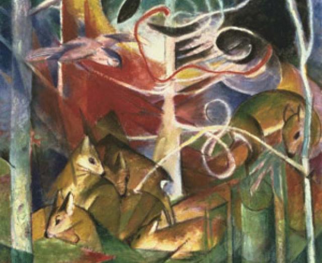 Franz Marc, Deer in the Forest I