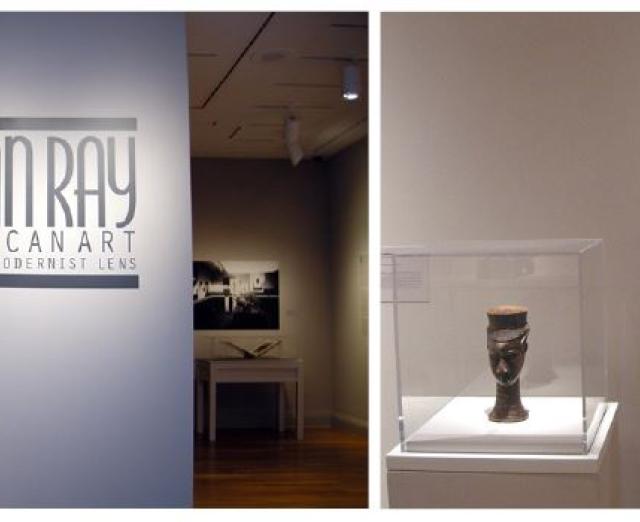 Installation photographs of Man Ray, African Art, and the Modernist Lens at The Phillips Collection
