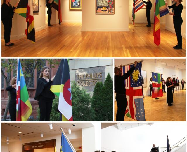 Performance of Pedro Lasch's Abstract Nationalism / National Abstraction at The Phillips Collection