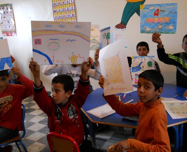 Students at work