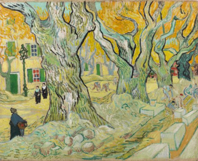 The Road Menders by Vincent van Gogh