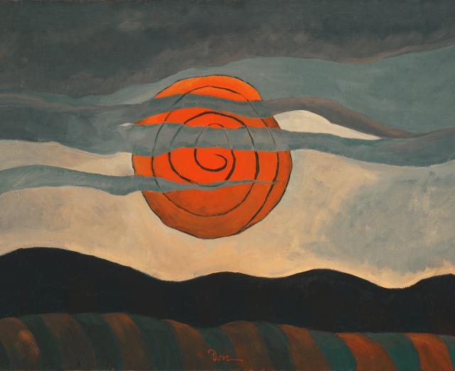 Arthur Dove, Red Sun, 1935