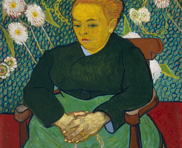 Vincent Van Gogh, Lullaby: Madame Augustine Roulin Rocking a Cradle
