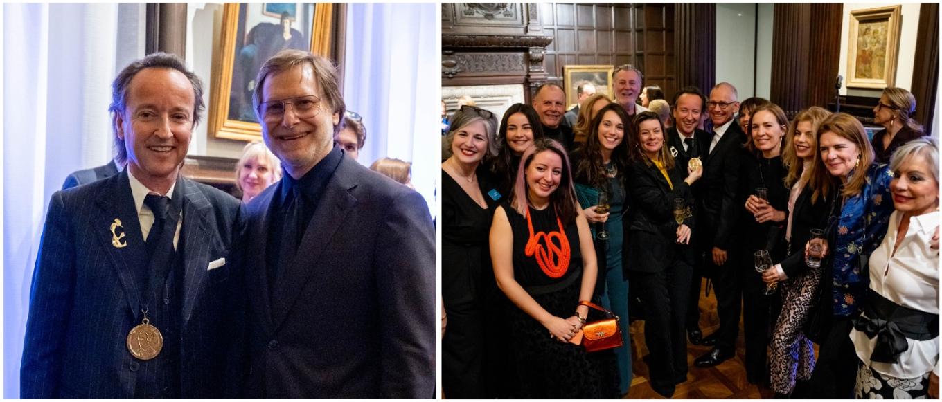 Joan Punyet Miro and Jonathan Binstock and group photo at Miro and the United States opening