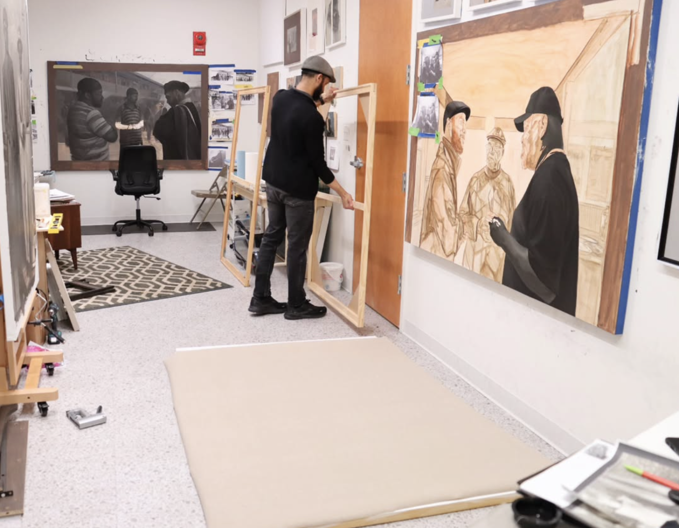 artist in studio