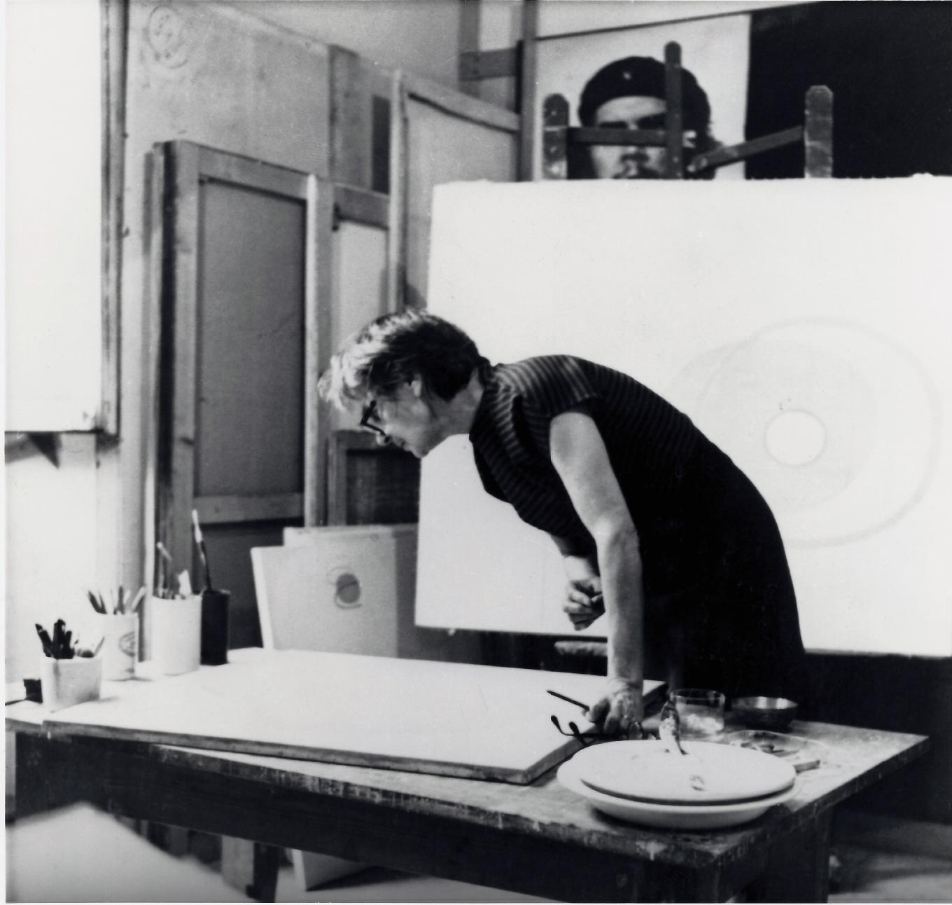 Bice Lazzari in her studio in Rome_Photo by Sergio Pucci