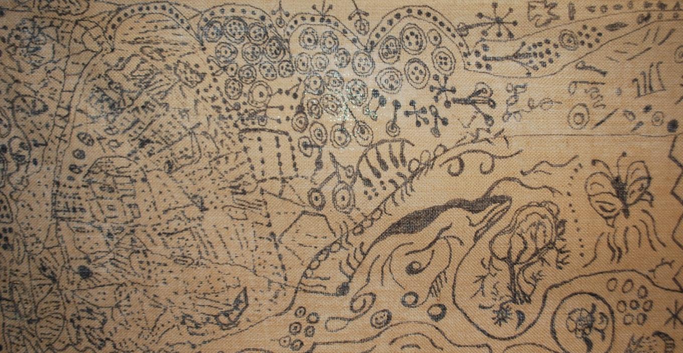 Photo of artwork created by participants from Alexandria Adult Day Services Center