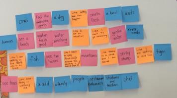 This photo of the poem created by Athena Kopsidisâs first grade class. Photo: Carla White Freyvogel.