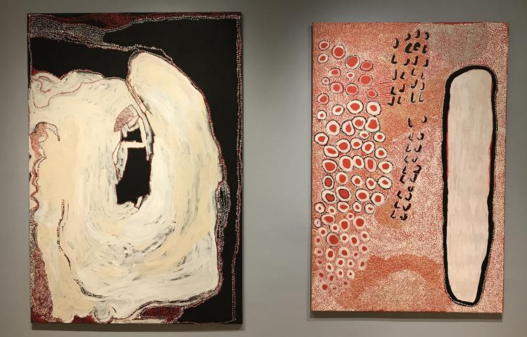 Installation view of Carlene West's work in Marking the Infinite.