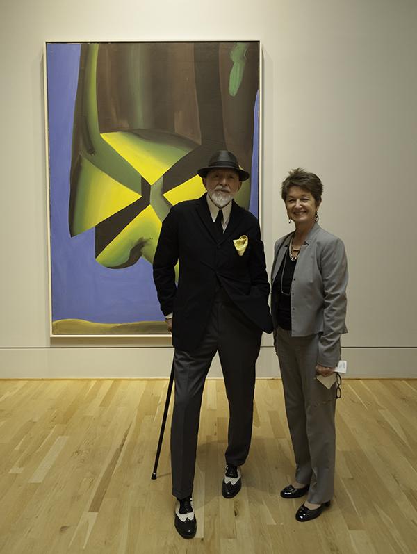 Markus Lüpertz with Phillips director and exhibition curator Dorothy Kosinski.