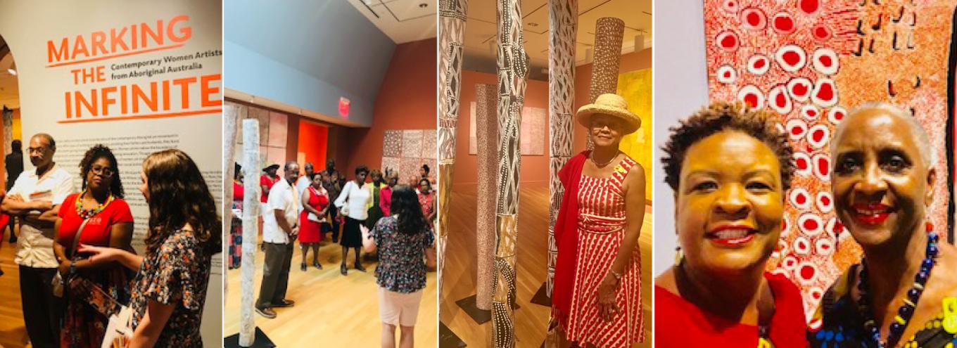 Members of the Delta Sigma Theta Sorority join The Phillips Collectionâs Chief Diversity Officer, Makeba Clay to explore Marking the Infinite.