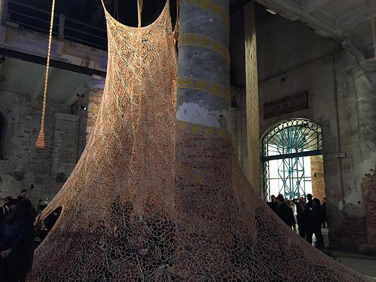 Installation by Ernesto Neto at the Venice Biennale 2017.