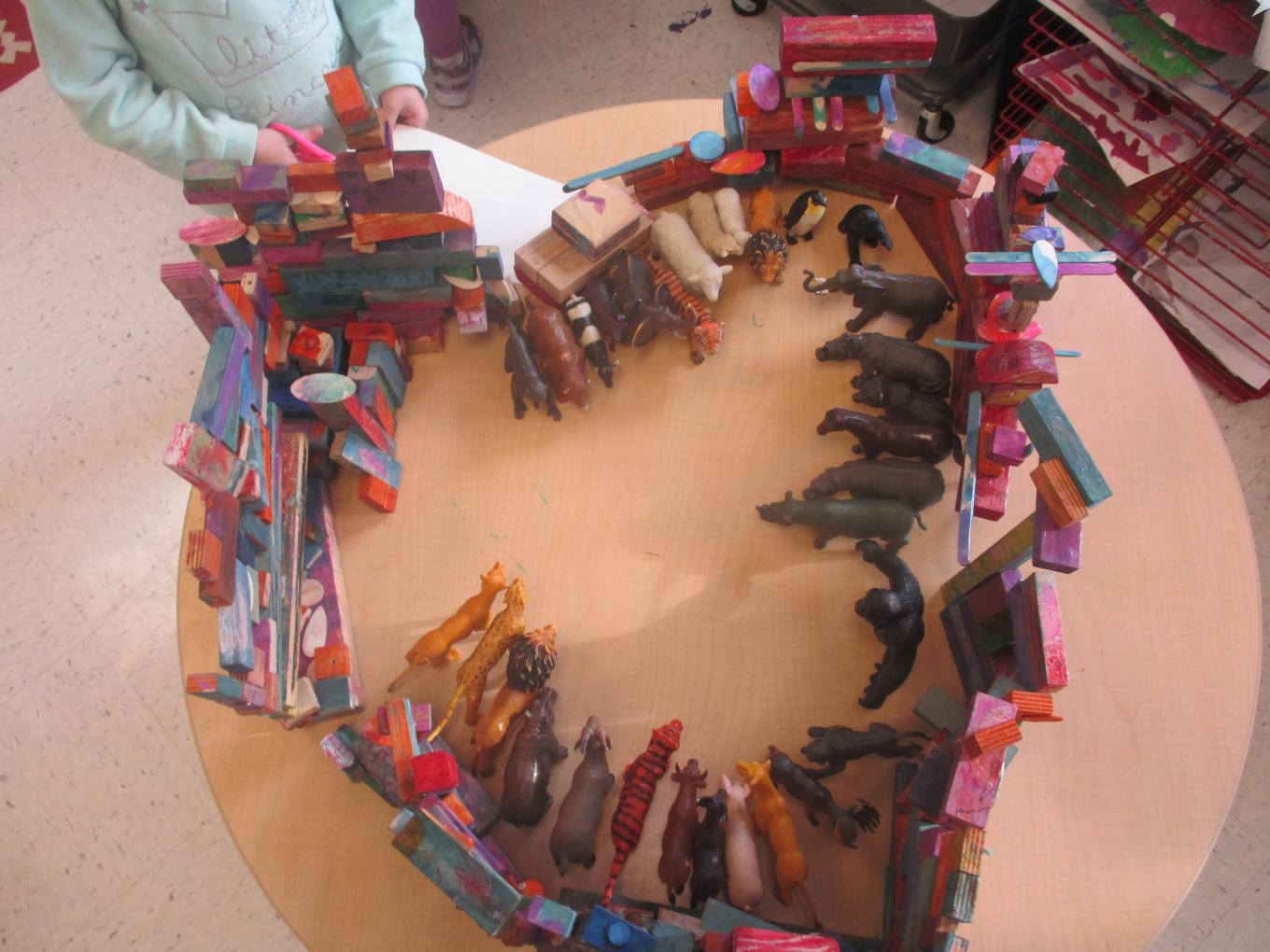 A Gathering Place for Foxes created by Temple Emanuel’s Early Childhood Center students
