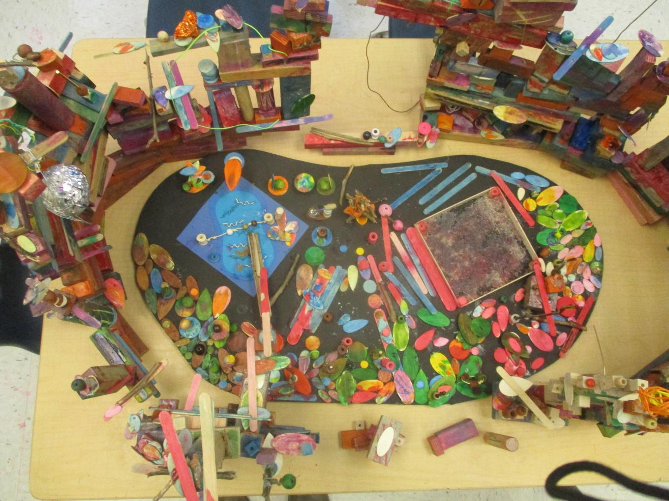 A Gathering Place for Foxes created by Temple Emanuel’s Early Childhood Center students