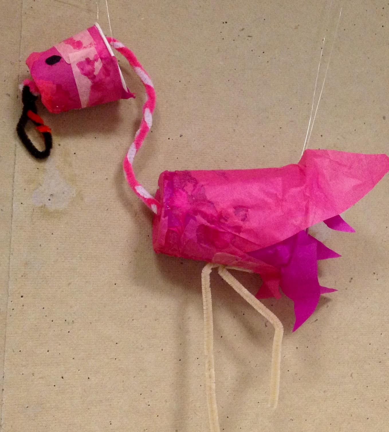 Perry, the Flamingo, Sculpture: Julia Kron