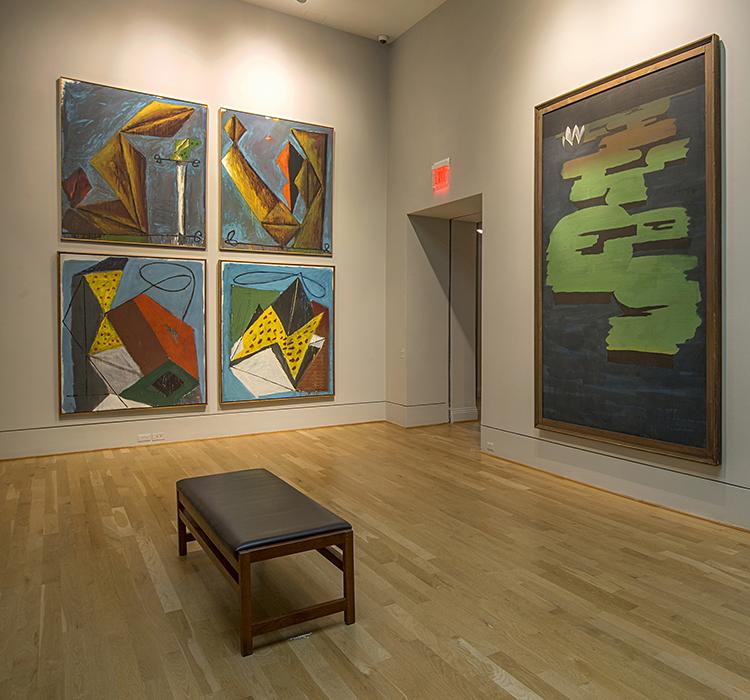 Installation view of the Markus Lüpertz installation.