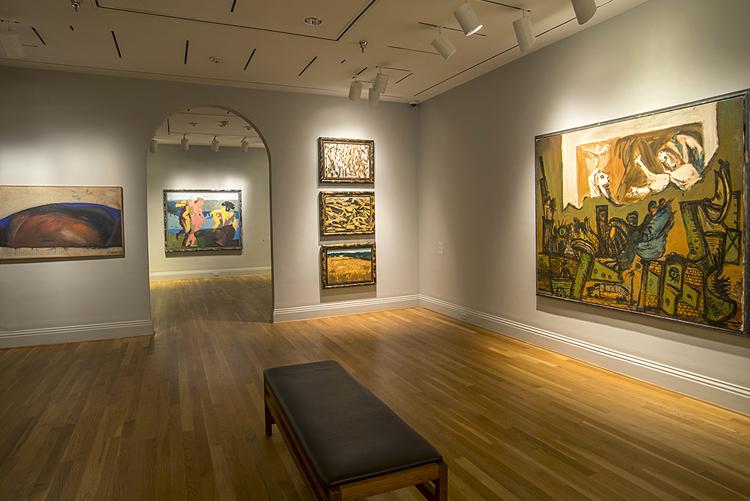 Installation view of Markus Lüpertz at The Phillips Collection.