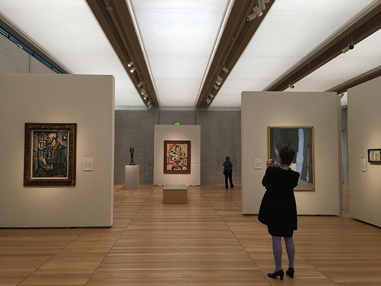 Phillips Director Dorothy Kosinski admires the newly installed A Modern Vision.