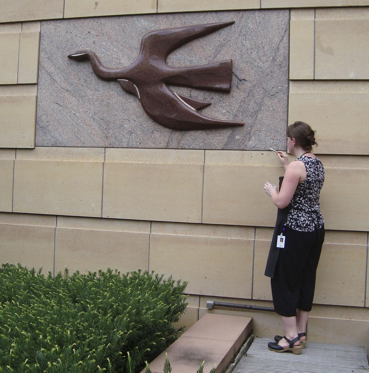 A conservation treatment on Bird by Pierre Bourdelle.