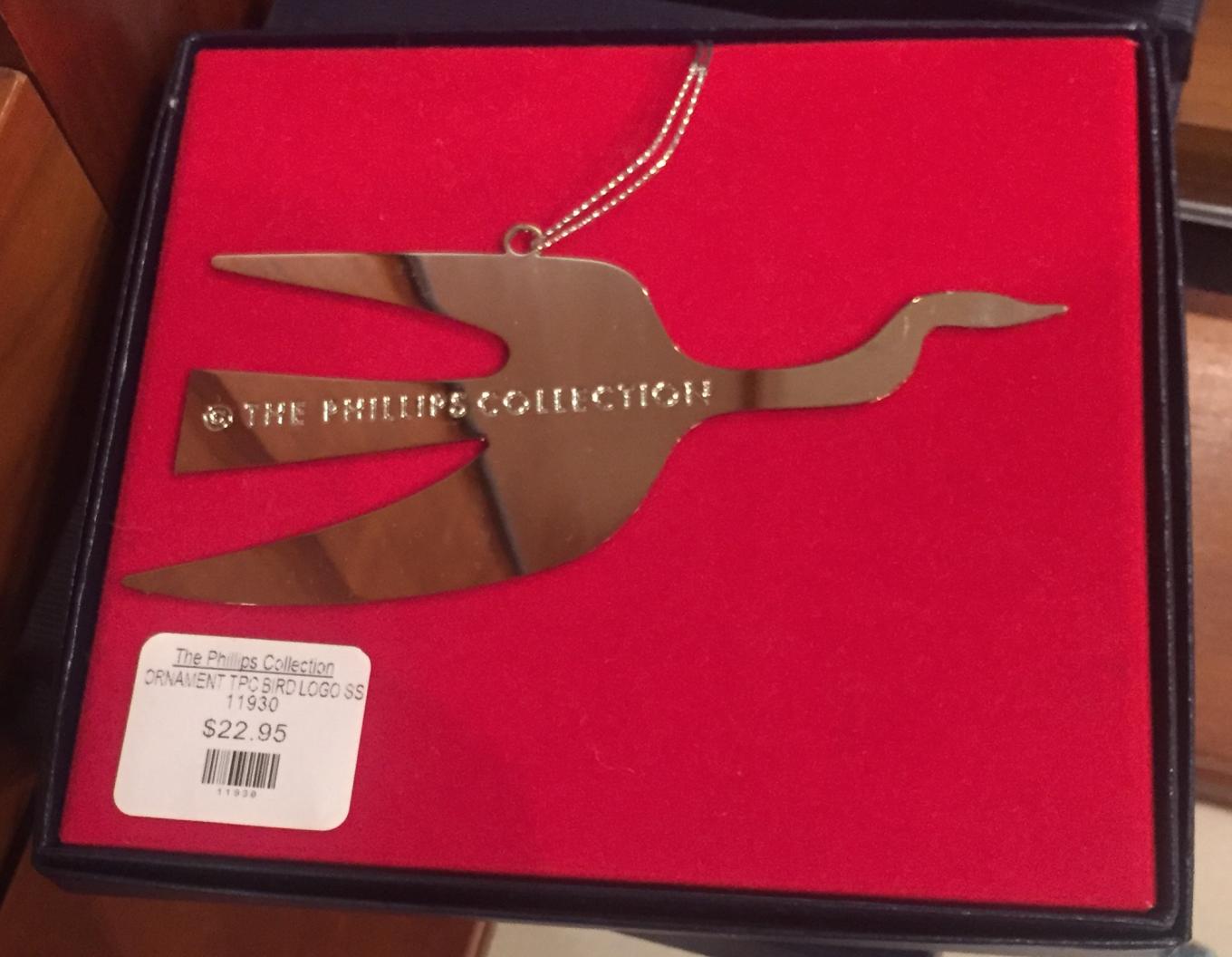 Figure 4, Bird ornament in the Phillips Collection gift shop.