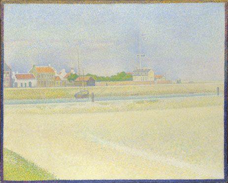 Georges Seurat, The Channel of Gravelines, Grand-Fort Philippe, 1890. Oil on canvas, 25 1/2 x 31 7/8 in. (65 x 81 cm). National Gallery, London, Bought with the aid of a grant from the Heritage Lottery Fund, 1995
