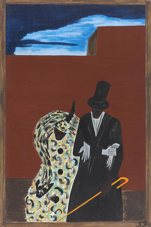 Jacob Lawrence, The Migration Series, Panel no. 53