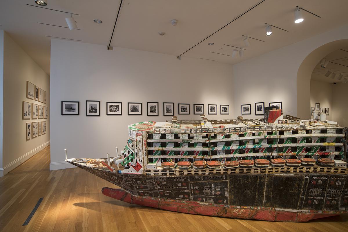 The Warmth of Other Suns installation view of Adel Abdessemed, Queen Mary II, La mère (The Mother)