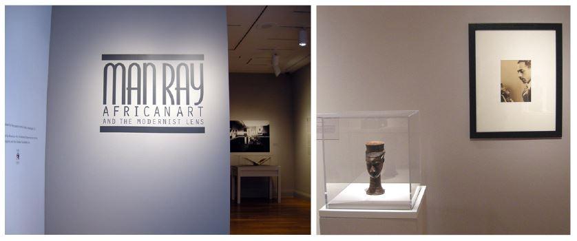 Installation photographs of Man Ray, African Art, and the Modernist Lens at The Phillips Collection
