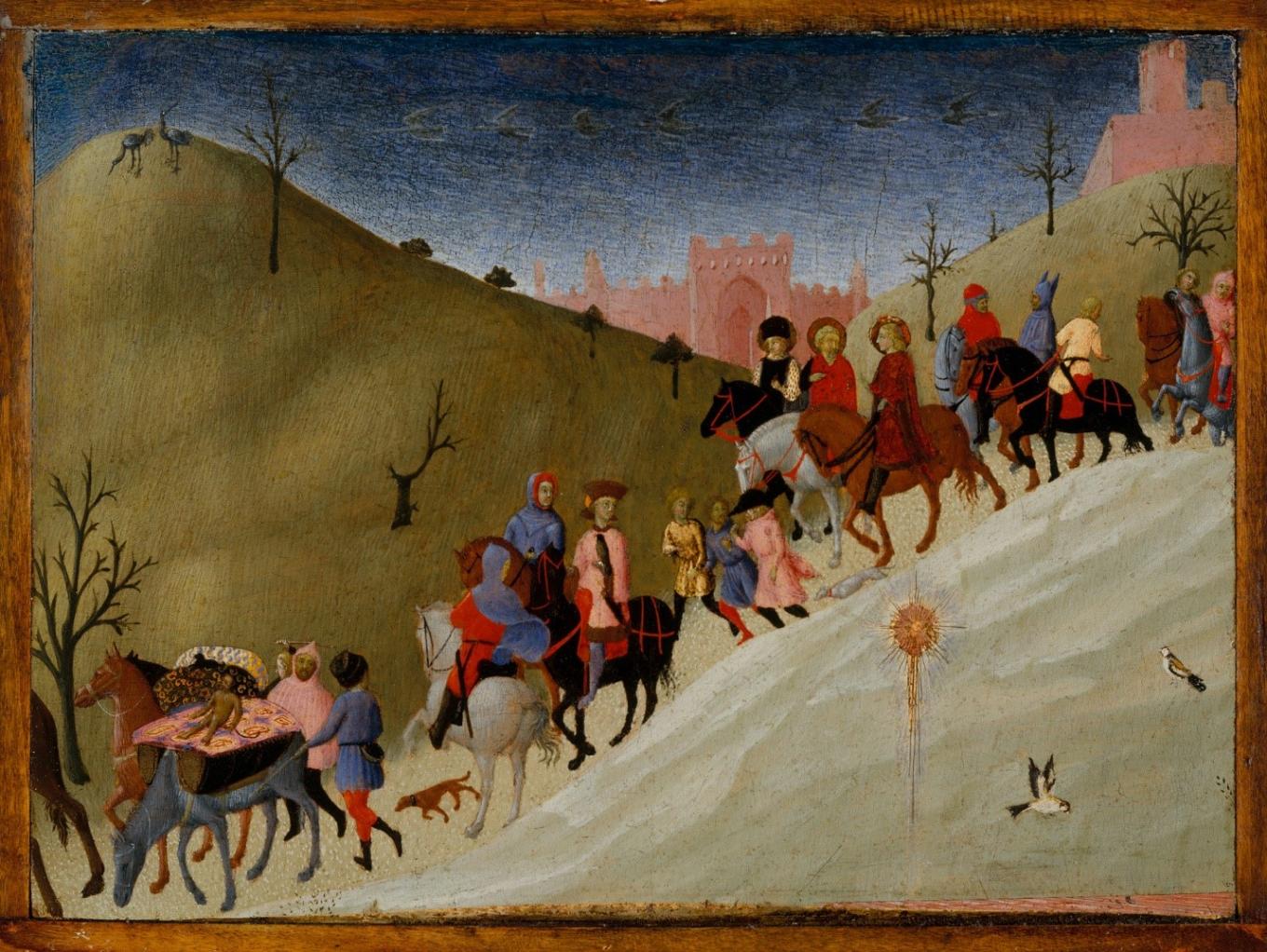 Sassetta (Stefano di Giovanni) (ca. 1400–1450), The Journey of the Magi, 1433–35