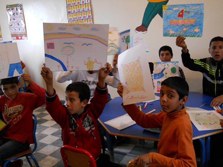 Students at work