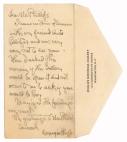 A note from Georgia O'Keeffe 