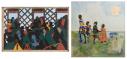 Jacob Lawrence's The Migration Series, Panel no. 1 and Charles Jean-Pierre's The Autobiography of My Mother