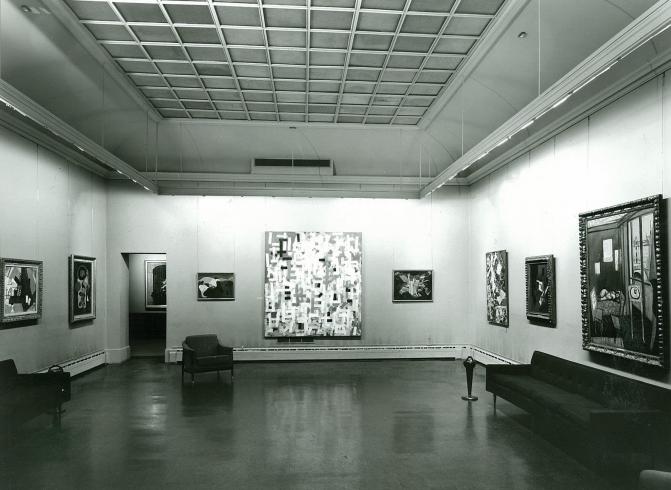 Main Gallery, 1963, featuring work by Bradley Walker Tomlin, Henri Matisse, Nicolas de Stael