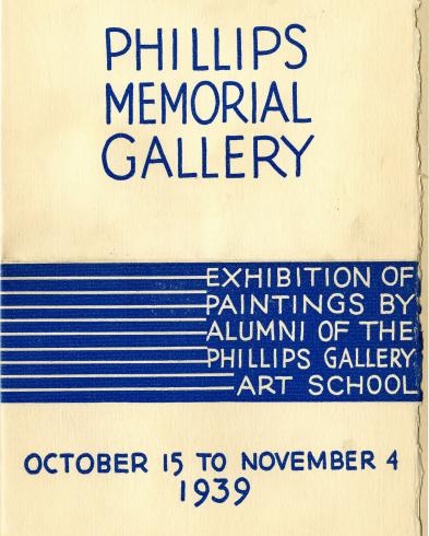 Phillips Memorial Gallery Alumni Exhibition brochure