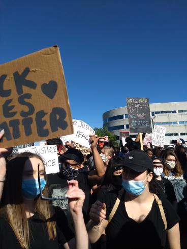 Photograph of a Black Lives Matter protest