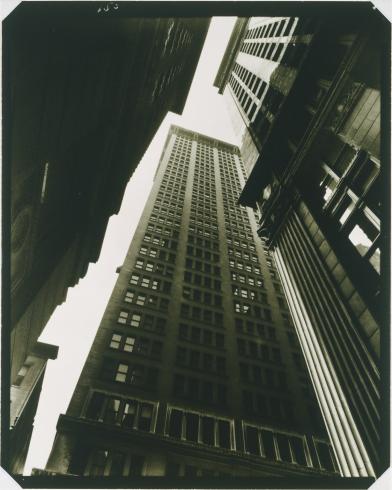 Berenice Abbott, Canyon: Broadway and Exchange Place (1936)