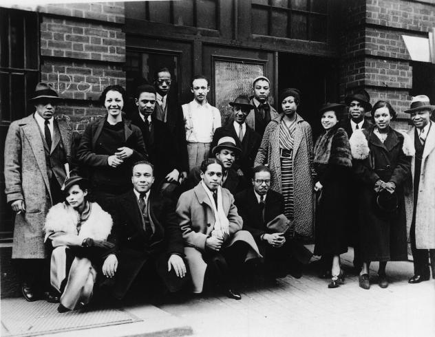The 306 Workshop Group in front of 306 West 141st Street Late 1930s