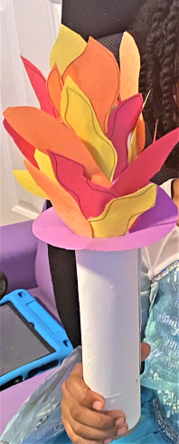 Paper torch art 