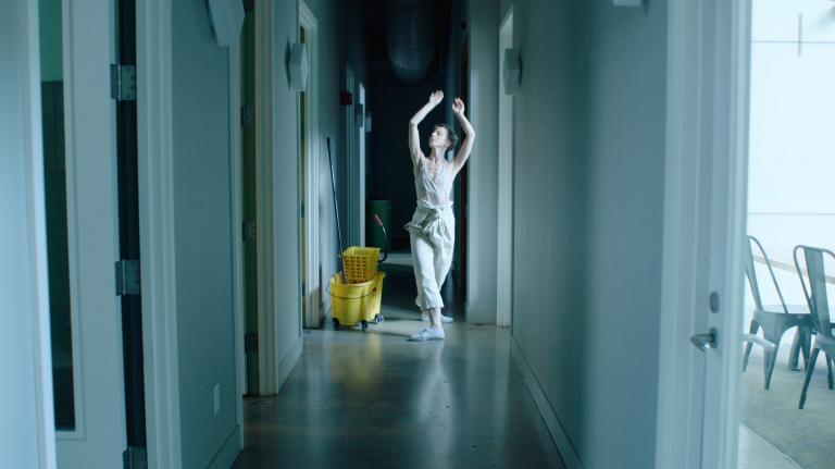 Still from Jennifer and Kevin McCoy's Cleaner from 2019