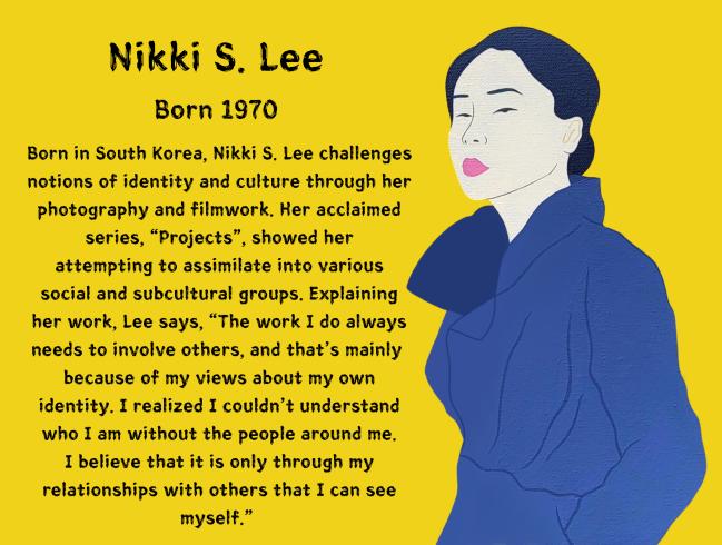 Illustration of Nikki S. Lee with short bio