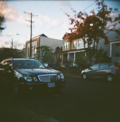 Image of a D.C. neighborhood during sunset