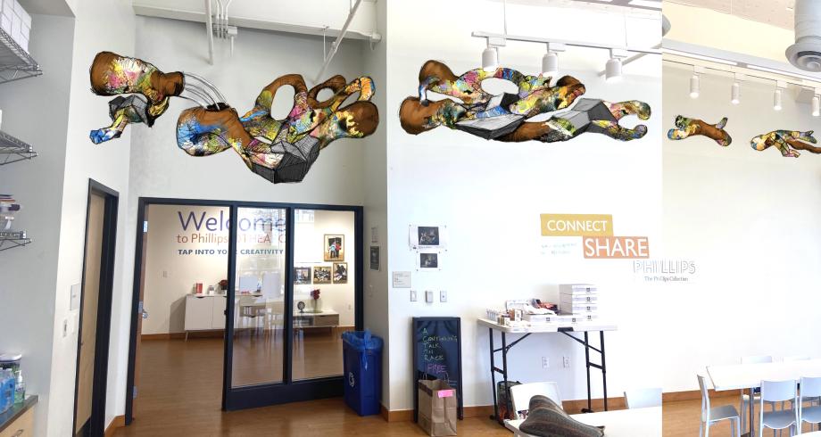 Rendering of Wesley Clark installation in Phillips@THEARC workshop
