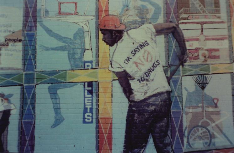 Photograph of mural by Al Smith