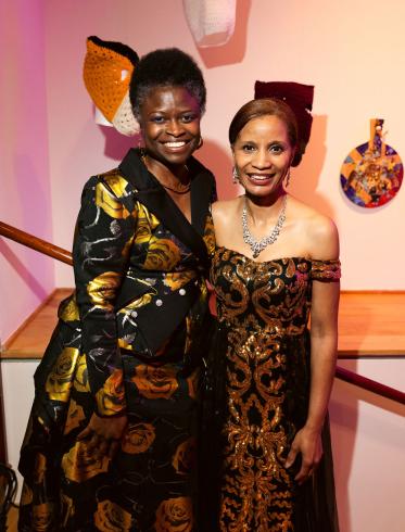 Two women in black tie at the 2025 Annual Gala